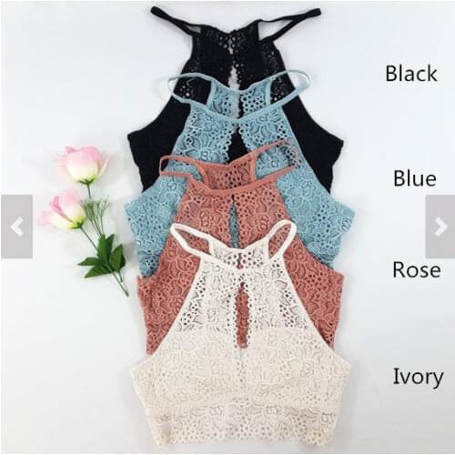 Summer Sexy Womens Tank Tops Bustier Bra Lace Vest Crop Top Bralette Blouse Top