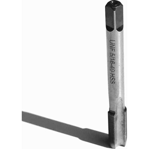 Free shipping 1pc of UN standard 5/16-40UNF HSS machine taps straight taps for steel metal workpiece threading purpose using