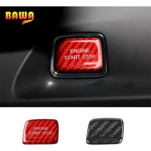 BAWA Car Engine One Button Start Stop Switch Cover Stickers For Chevrolet Camaro 2016+ Interior Decorative Stickers