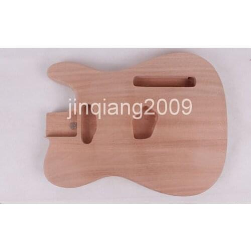 Unfinished electric guitar body mahogany made