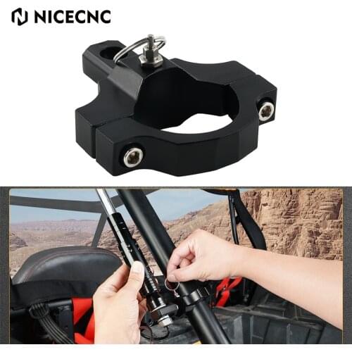 NICECNC LED Flag Pole Led Whip Light Holder For Polaris For Arctic Cat For Can am For Kawasaki Universal Clamp Bracket Mounts