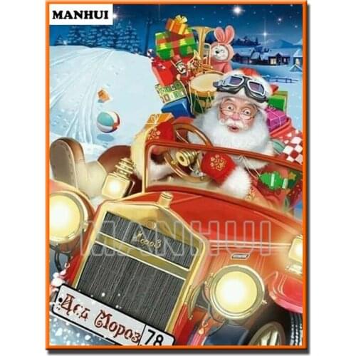 New diy Diamond painting Santa Claus 3D square/round Diamond mosaic pasted full cross stitch Crafts Home Decoration MH616