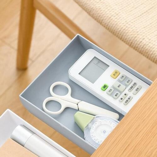 Hidden Table Under Paste Plastic Desk Organizer Memo Pen Stationery Storage Box Case Desk Drawer Divider Stationery Sticky Decor