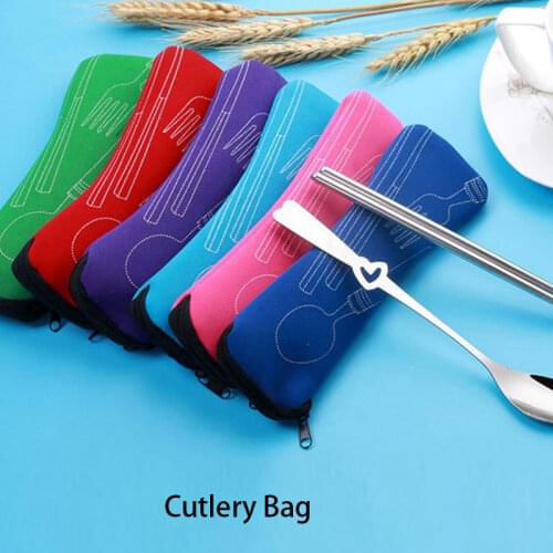 Portable Tableware Bag Cutlery Bag Dinner Set Travel Packaging Storage Box