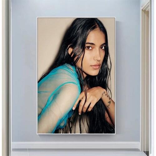 Amrit Sexy Model Pretty Girl Swimsuit Pose Wall Silk Cloth HD Poster Art Home Decoration Gift