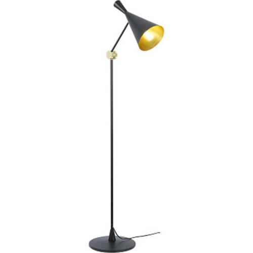 Nordic Simple Standing Lamps Black Metal Modern Floor Lamps For Hotel Hall Study Bedroom Living Room Home Floor Lights FA062