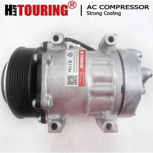 Sanden SD7H15 Car Air A/C AC Compressor for Mack Volvo Trucks 21462260 1101053 214622601 54581 4581 4103 4110 8PK
