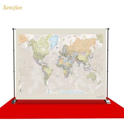 LEVOO photographic backdrop kids meet world map travel prop fabric photography background photocall photobooth photophone
