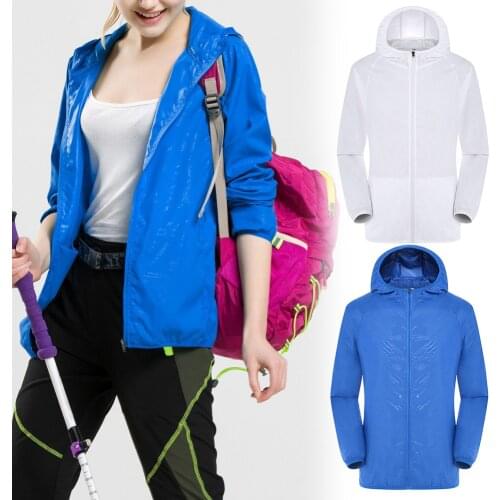 Ultra-Light Rainproof Windbreaker Jackets Breathable Windproof Sun Protection for Women Men NIN668