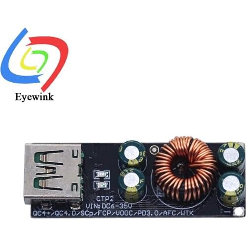 USB Type-C Quick Charge Adapter QC4.0 QC3.0 Mobile Phone 6 -35V Step Down Buck Boost Module for Huawei SCP/FCP Apple PD Qualcomm