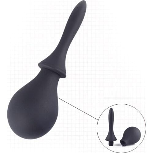 Anus Vaporizer Syringe Ball Enema Sprayer Travel Bidet Shower Vaginal Douche Washing Nozzle Sausage Syringe Anal Enema Cleaning