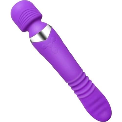 G Spot Heating Vibrator Sex Toys for Woman Magic Wand Massager Dual Motor Rotating Clitoris Stimulator Masturbator Sex Products