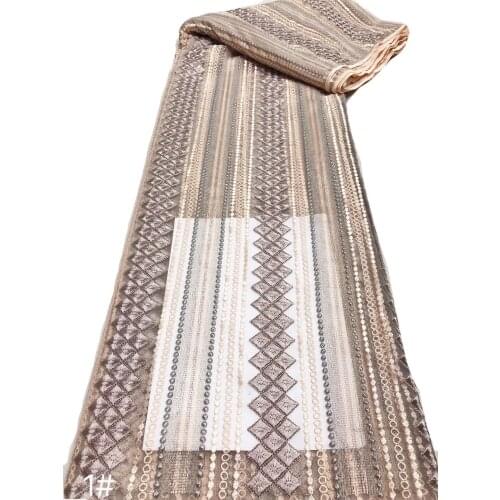 High-quality multi-color lace embroidery, African lace fabric, suitable for fashionable ladies' skirts