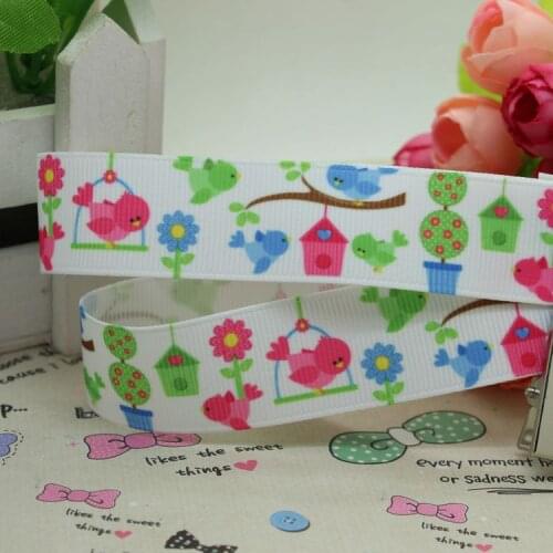 7/8'' Free shipping printed grosgrain ribbon hair bow diy party decoration wholesale OEM 22mm B183