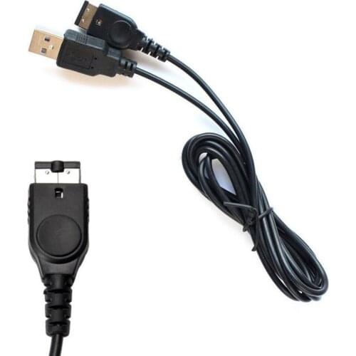 1PC 1.2m Black USB Charging Advance Line Cord Charger Cable for/SP/GBA/GameBoy/Nintendo/DS/For NDS