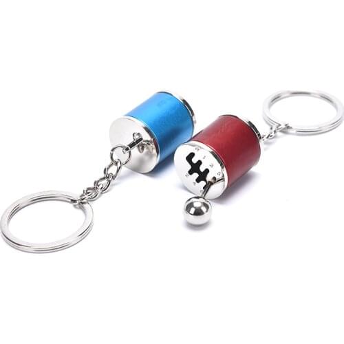 1pc Zinc Alloy Removable Transmission Gear Shift Gearshift Knob Gearbox Keychain Keyring Key Chain For Car Key Bag Decoration