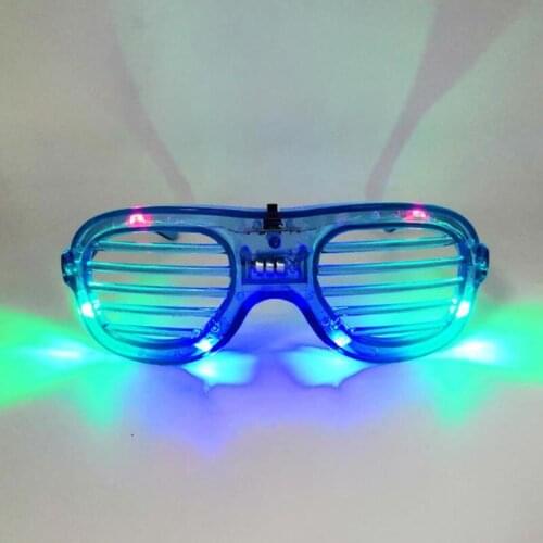 100PCS LED Flashing Glasses Glowing Halloween Christmas Party Supplies Novelty Glow Light Up Toys For Children Adult NO383