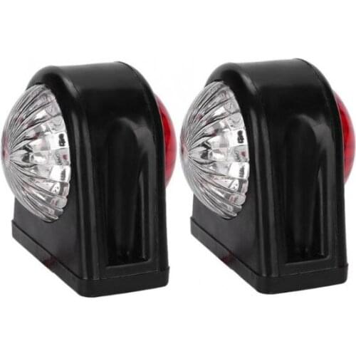 2 x 8LED Marker Light Side Marker Light Car Truck Trailer White Red