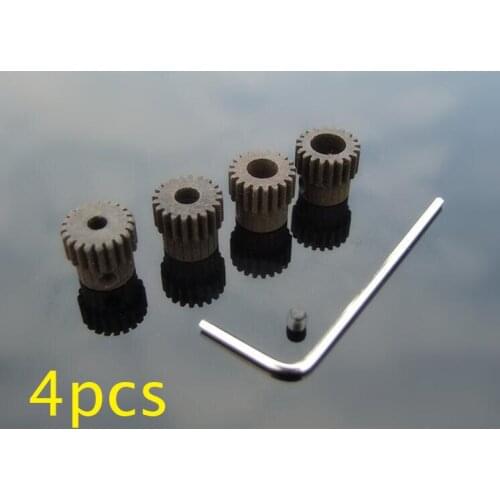 4Pcs 20T Steel Gear 0.5M #45 Metal Steel Pinion Gears Shaft Hole Diameter 3/4/5/6mm Outer Diameter 11mm Spare Part For DIY Model