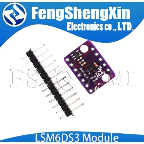 LSM6DS3 accelerometer Tilt Angle gyroscope sensor module IIC/SPI