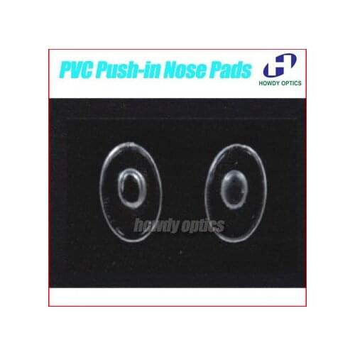 Free Shipping Eyeglasses PVC Nose Pads Push-in Type Size 11mm Glasses Accessories