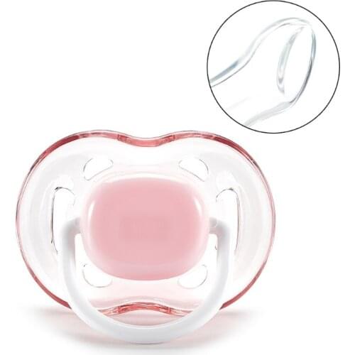 Baby Silicone Pacifier Soothing Infants Bite Chew Supplies Newborn Comfort Appease Nipple Flat Teat Pacifiers