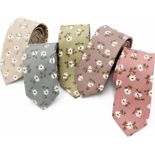 Ricnais 6cm Pink White Mens Tie Flower Ties For Men Business Formal Occasions Wedding Accessories Neck Tie For Man Casual Gift