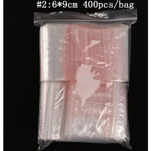 Hot Sale 500 Pcs 6*9cm Jewelry Ziplock Zipped Lock Reclosable Plastic Poly Clear Bag Wholesale