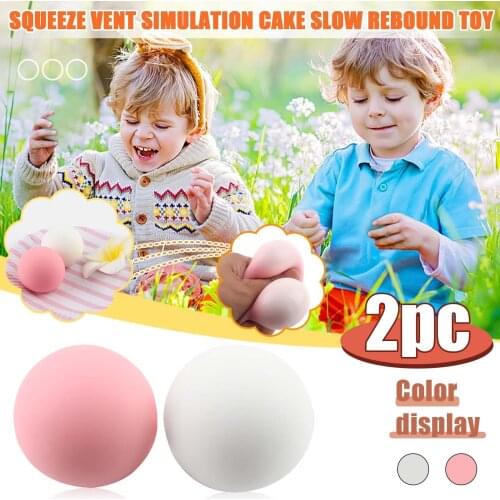 TPR Release The Pressure Vent Toy Simulation Cake Pinch Le Fast Release Ball sensory fidget toys set free shipping