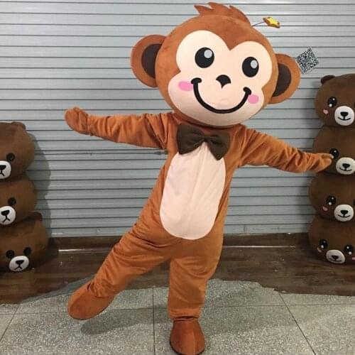 Little Monkey Mascot Costume Fancy Mascotte Cartoon Appearl Halloween Birthday Cosplay Costume Adult Clowns & Circus