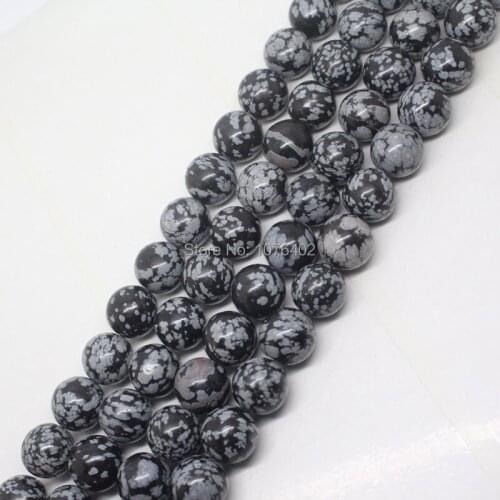 Mini. order is $7! Wholesale 32pcs! 12mm Natural Snowflake Jaspers Round Loose Beads