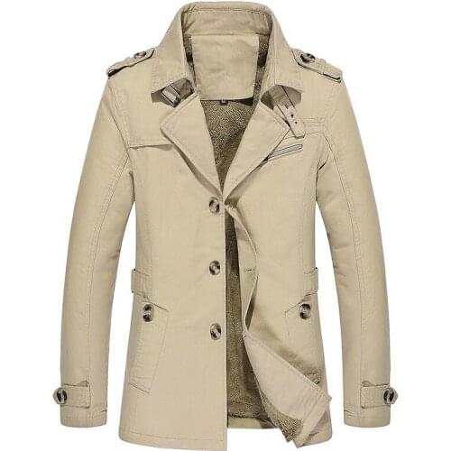 New Arrival Winter Jacket Men Thick Warm Wool Liner Winter Coat Men Casual Windbreaker Outerwear Plus Size 5XL Mens Clothing