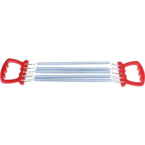 Portable Chest Expander Puller Fitness Resistance Band with 5 Springs