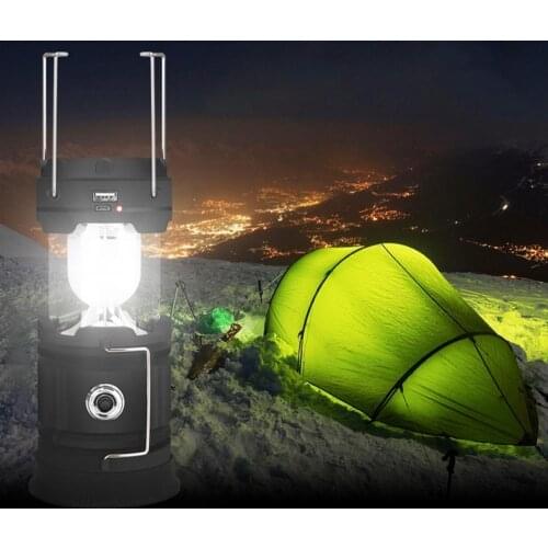Portable Retractable LED Solar Lantern Outdoor Camping Hiking Bright Tent Lamp Solar LED Emergency Portable Camping Lantern