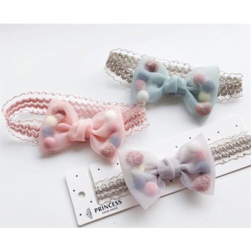 Headband Girls New Fashion Lace Big Bow Hair Band Baby Head Wrap Band Accessories Gift for Girls Bandeau Bebe baby head band