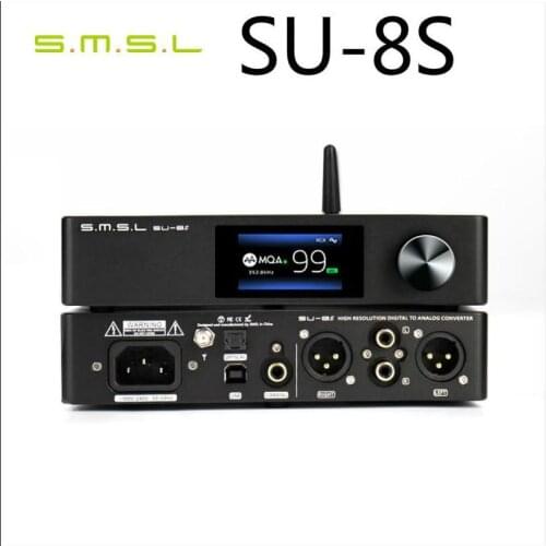 SMSL SU-8S SU8S MQA Decoder ES9068AS Bluetooth 5.0 SU8S DAC DSD512 PCM768kHz/32Bit with Remote Control DSD