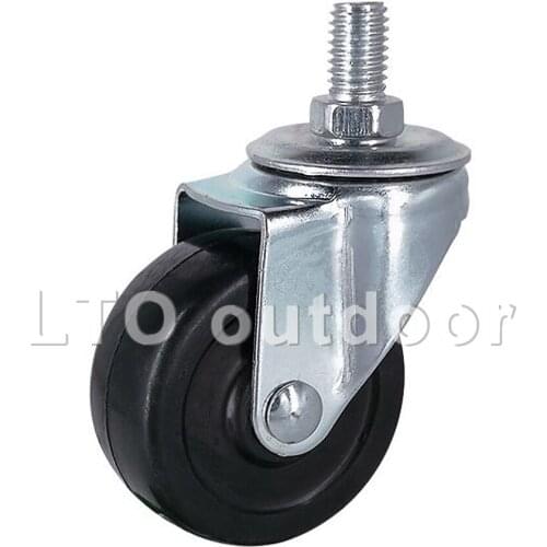 1PCS Heavy Duty Caster Wheels With Screw Rubber Swivel No Noise for Furniture