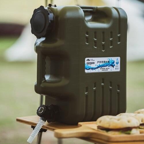 10.5L Portable Water Tank Bucket Large Capacity Storage Container with Faucet for Home Car Outdoor Camping Hiking Water Storage
