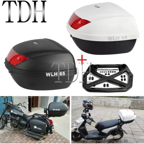 Motorcycle Rear Storage Box 52L Topcase Tail Luggage Trunk Case Toolbox Universal for Kawasaki Harley Honda Suzuki Yamaha BMW