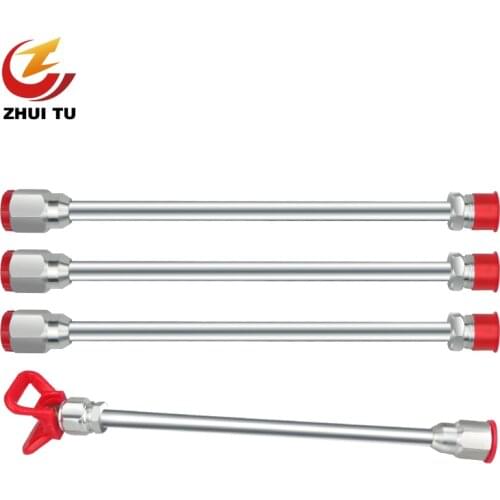 1Pc 20 Inch Airless Sprayer Paint Tool Extension Pole 50Cm With Tip Guard Nozzle Seat Spray Gun Tool Parts