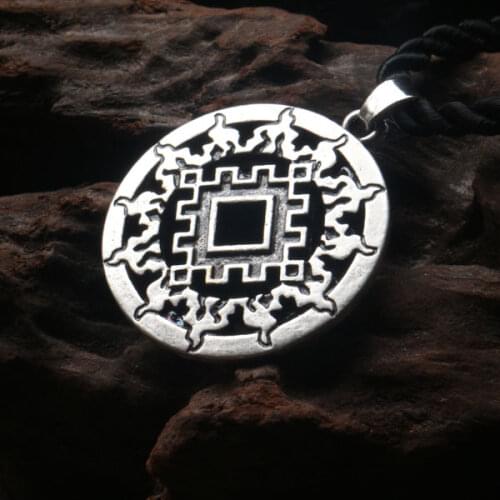 1pcs Slavic Amulet "Lucky Burdock" symbol amulet pendant Slavic men necklace slavic symbol