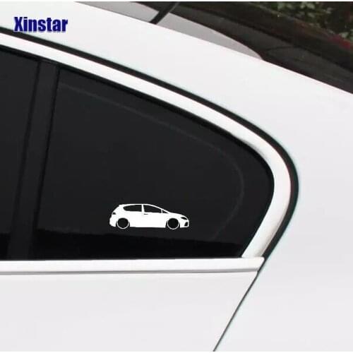 2pcs SEAT LEON FR OUTLINE Silhouette Car Window Bumper Sticker Vinyl Decal