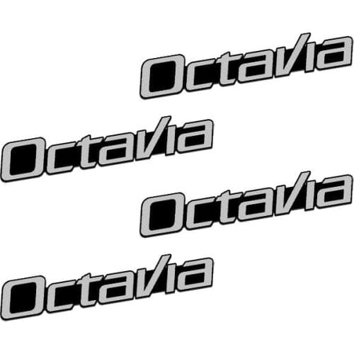 4pcs Speaker 3D Aluminum Badge Emblem Sticker Horn Sound Letter Sticker For Skoda Octavia A5 A7 Fabia Superb Rapid Kodiaq Kamiq