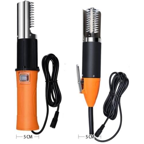 Cordless Electric Fish Scaler with 2000 mah Rechargeable Battery Waterproof Fishing Scalers Easy Clean Fish Stripper Remover 12V