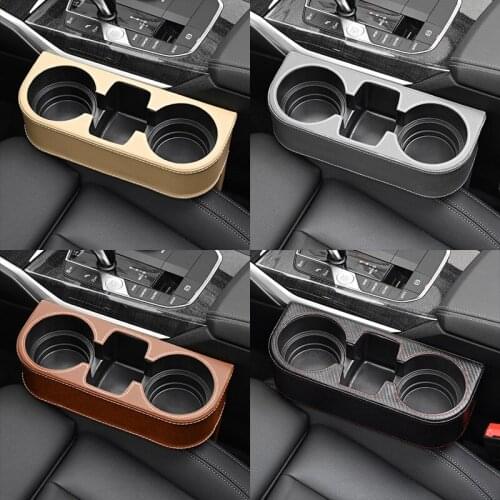 Car Cup Holder Seat Gap Organizer Storage Middle Box Auto Water Double Both Cup Drink Bottle Can Phone Keys Storage Holder Stand