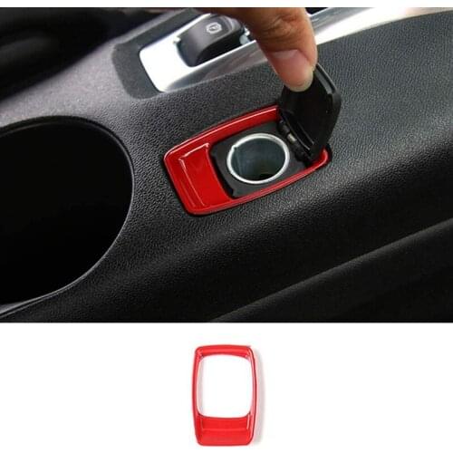 Car Styling ABS Cigar Lighter Decorative Trim Cover Gen Interior Accessories for Chevrolet Camaro 2017