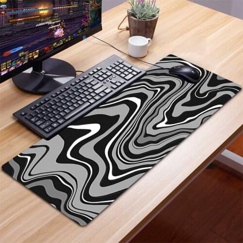 Marble Big Mousepad Gamer Gaming Accessories Table Mat XL Mouse Pad Gamer Keyboards Computer Peripherals Strata Liquid Desk Mats
