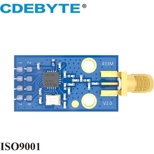 E07-M1101D-SMA CC1101 433MHz 10dBm SPI SMD Wireless Transceiver RF Module DIP SMA-K Antenna Transmitter And Receiver CDEBYTE