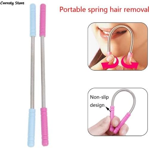 Spring Smooth Spring Face Hair Remover Removal Stick Epilator 1 Pcs Facial Hair Remover Depilador Facial Facial Remover