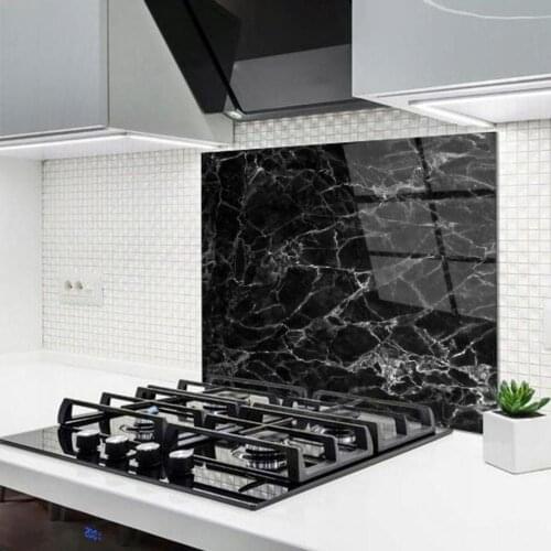DTMEXPRESS 1 Unit Decorative Tempered Glass Easy Fitting Cleaning Non Scratch Kitchen Cooker Surface Protector